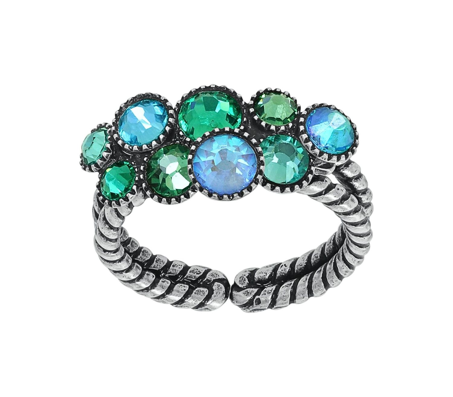 ​Konplott Ring "Water Cascade" grün