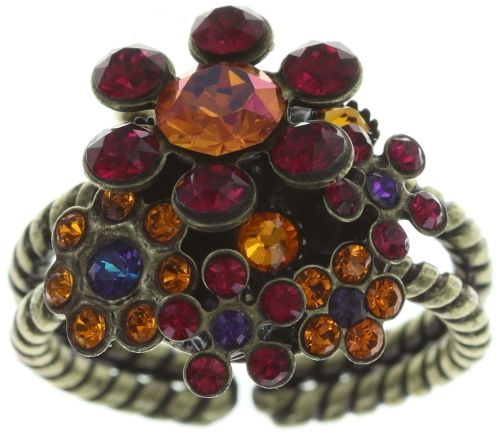 Konplott Ring "Lost Garden" dark multi