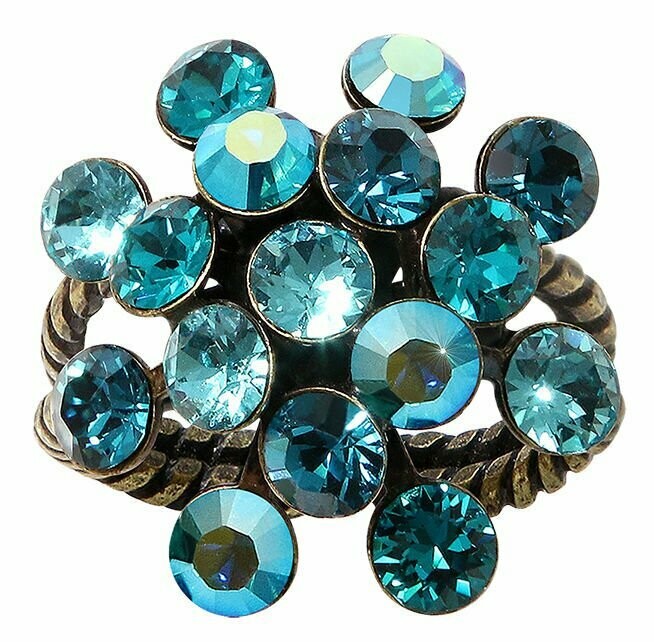 Konplott Ring Konplott Ring "Magic Fireball" türkis/blau grün