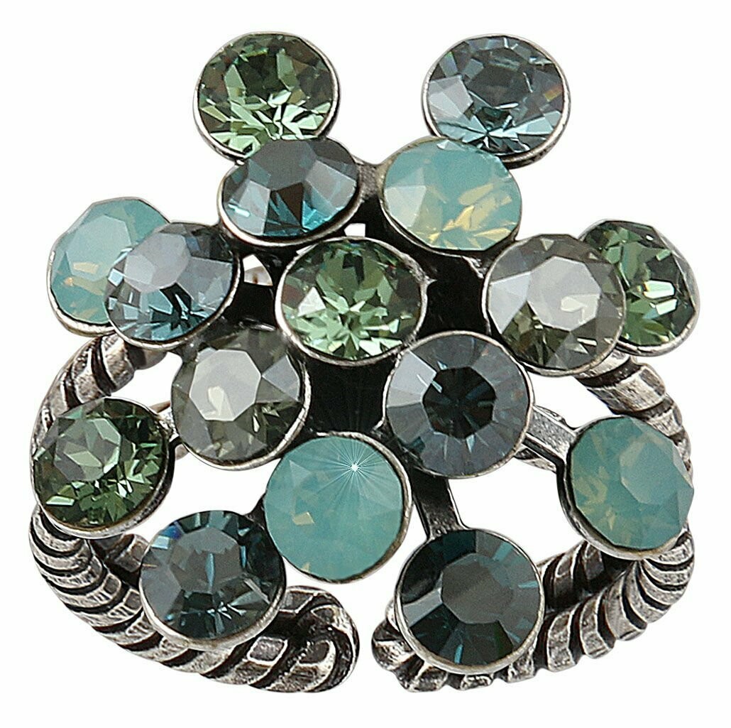 Konplott Ring Konplott Ring "Magic Fireball"grün multi mit opal