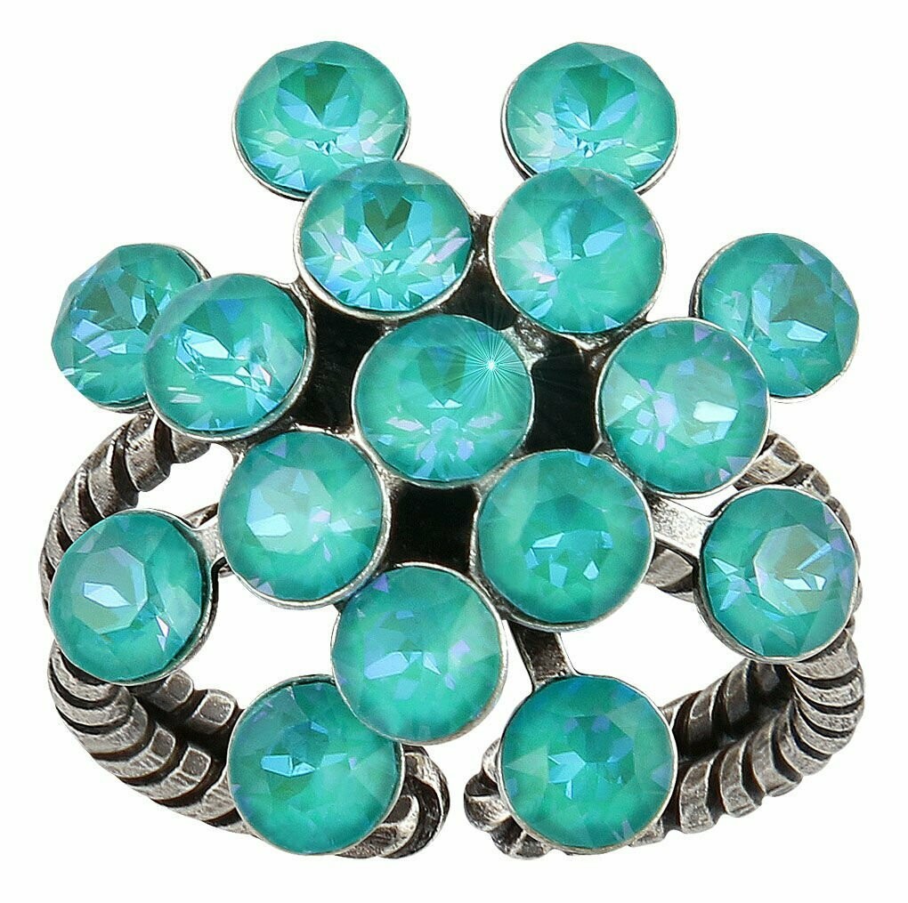 Konplott Ring Konplott Ring "Magic Fireball" blaugrün / opal shiny
