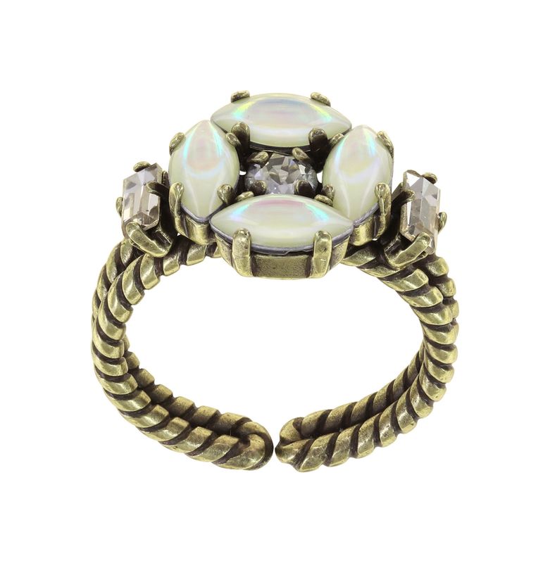 Konplott Ring Konplott Ring "Vichy" weiß