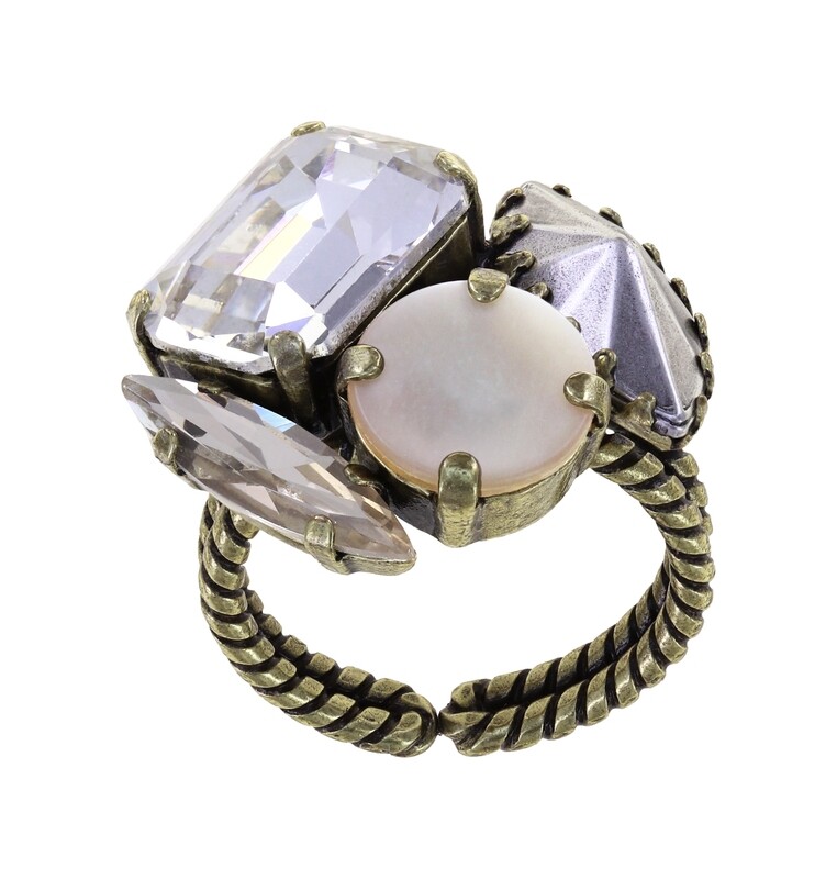 Konplott Ring "Sea Breeze" weiß