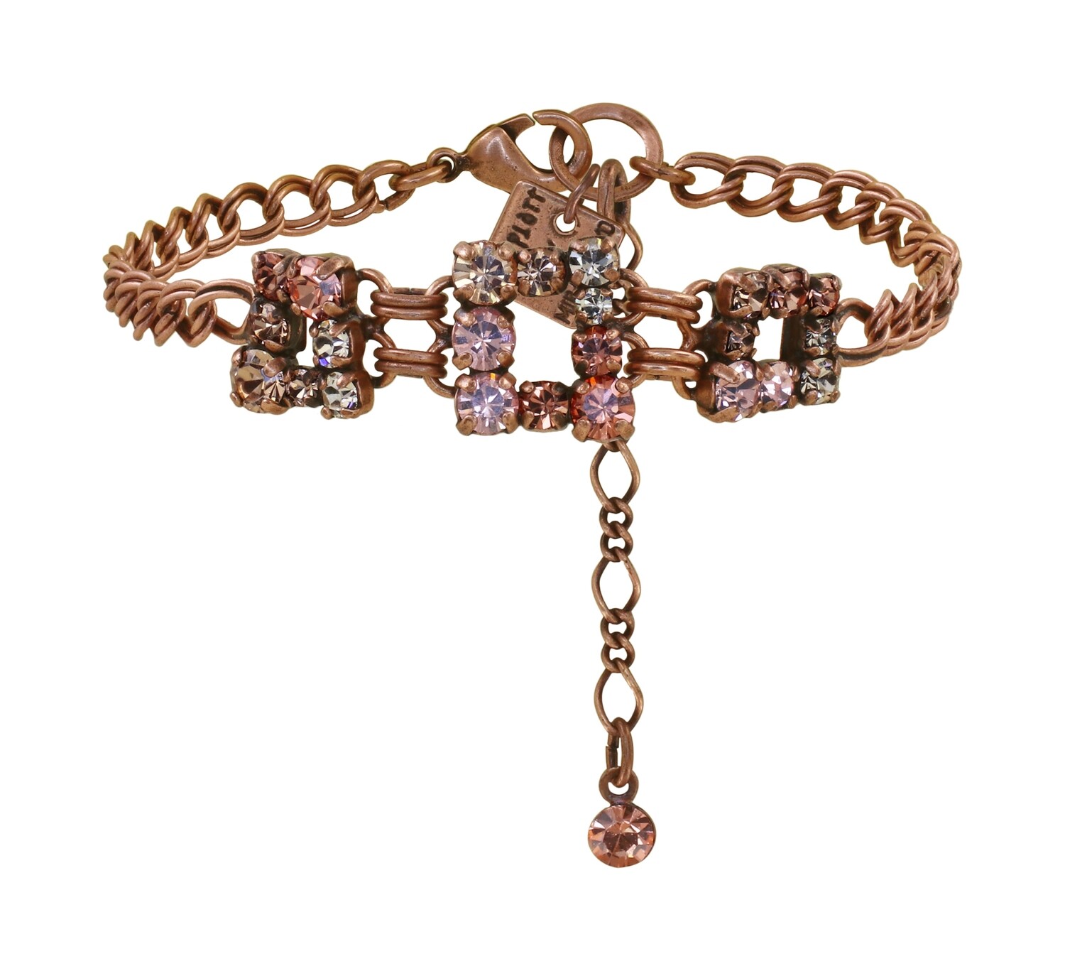 Konplott Armband Konplott Armband "Mytrix" brown/rose
