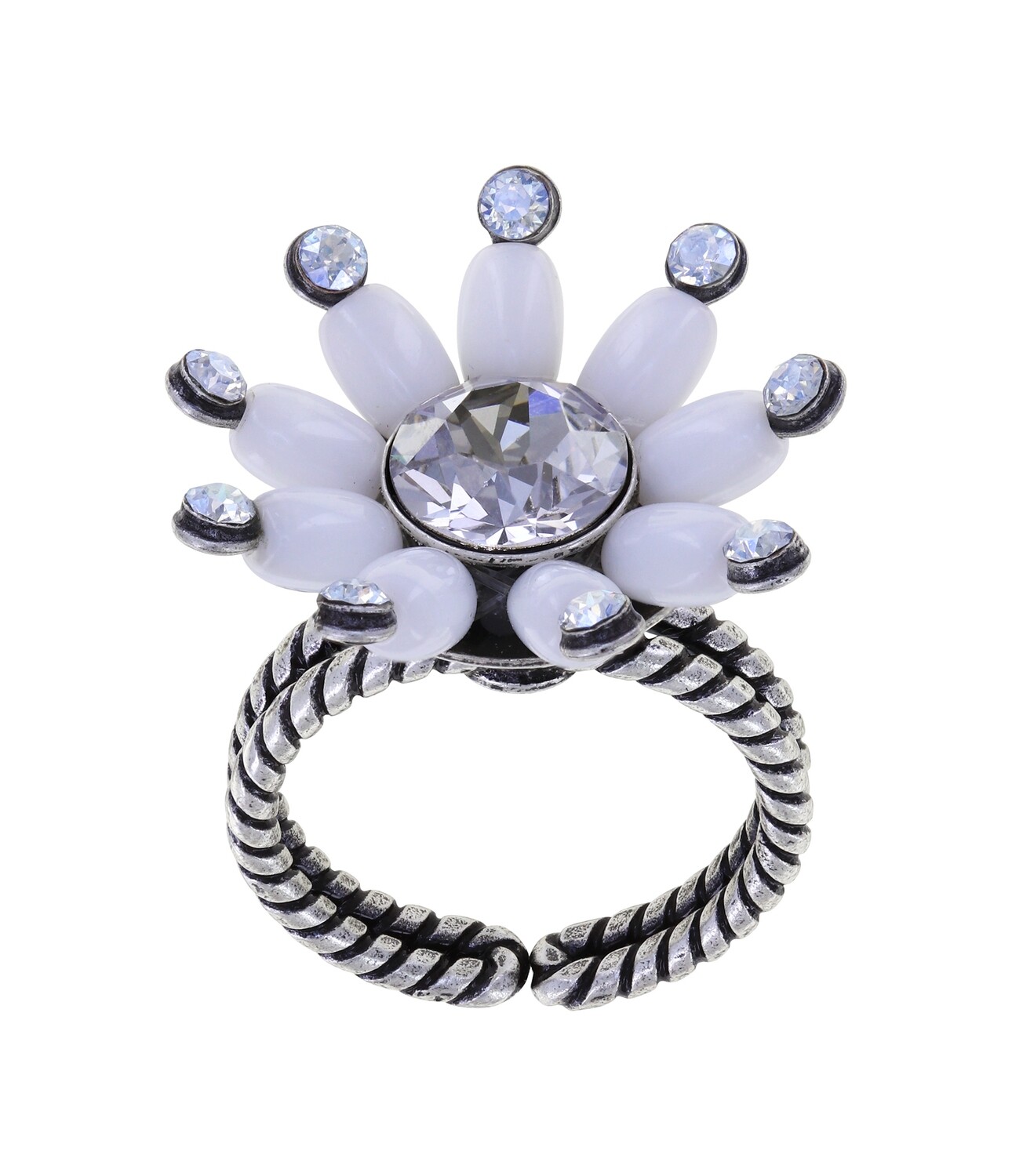 Konplott Ring Konplott Ring "Daisy Riot" weiß