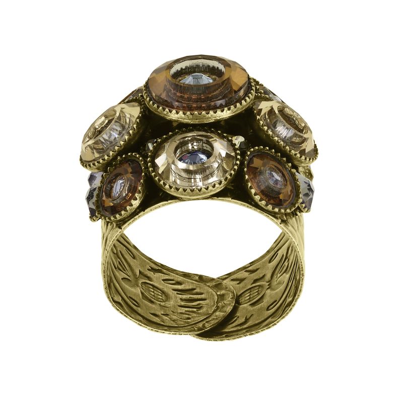 ​Konplott Ring "Donutissima" braun /beige /  grau