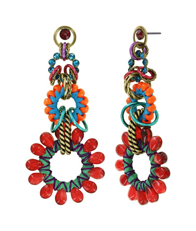 Konplott Ohrstecker baumelnd Konplott Ohrstecker baumelnd "Kaleidotropical" multi
