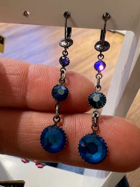 ​Konplott Ohrringe "Waterfalls" blau / lila