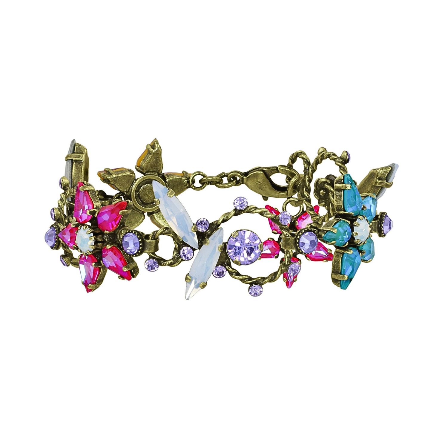 ​Konplott Armband "Twisted Blossom" multi