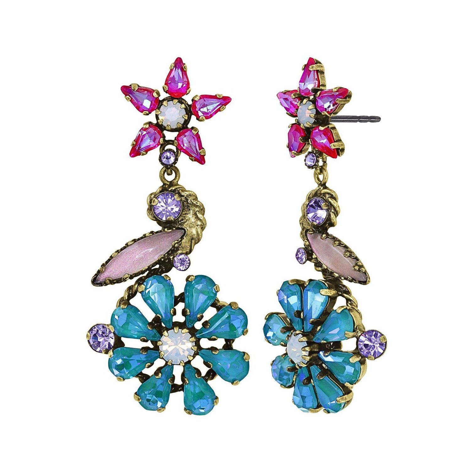 ​Konplott Ohrringe "Twisted Blossom" multi