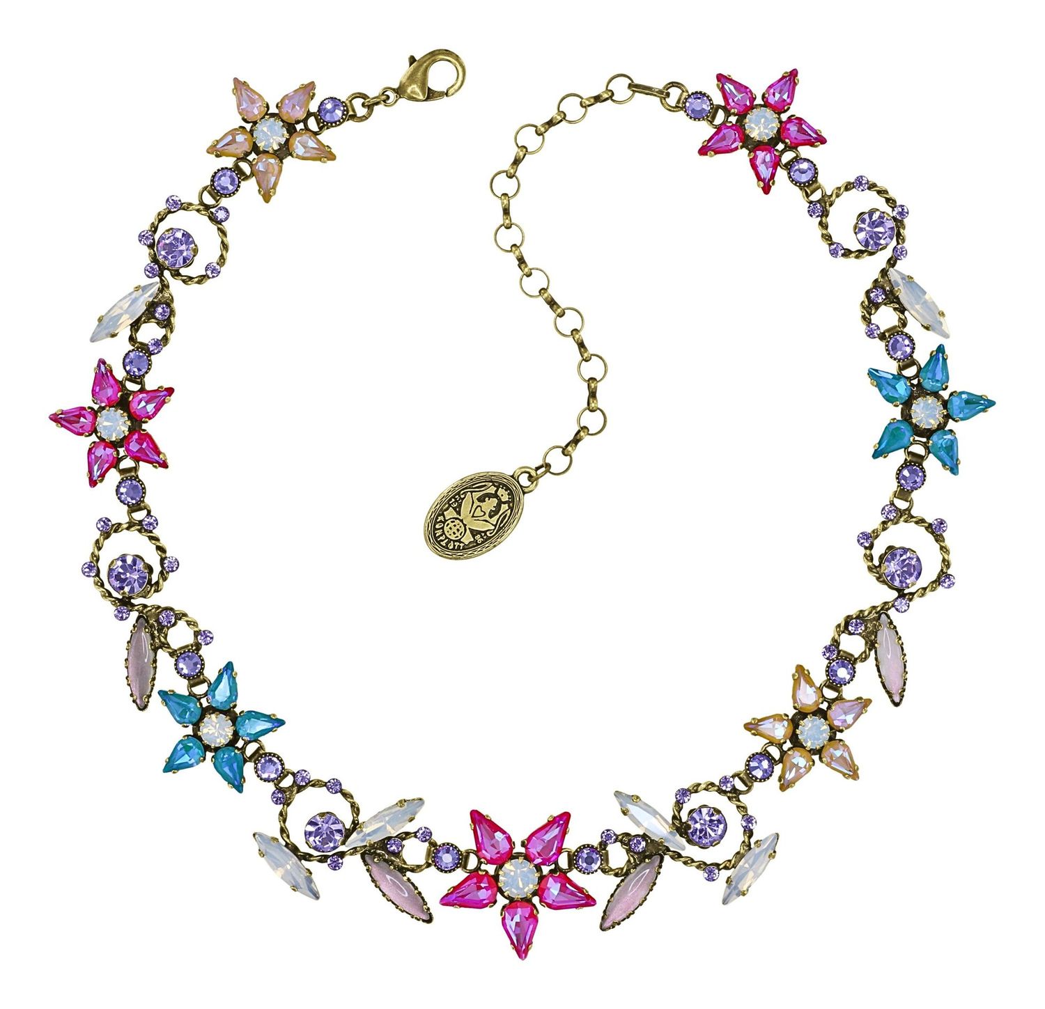 ​Konplott Kette "Twisted Blossom" multi