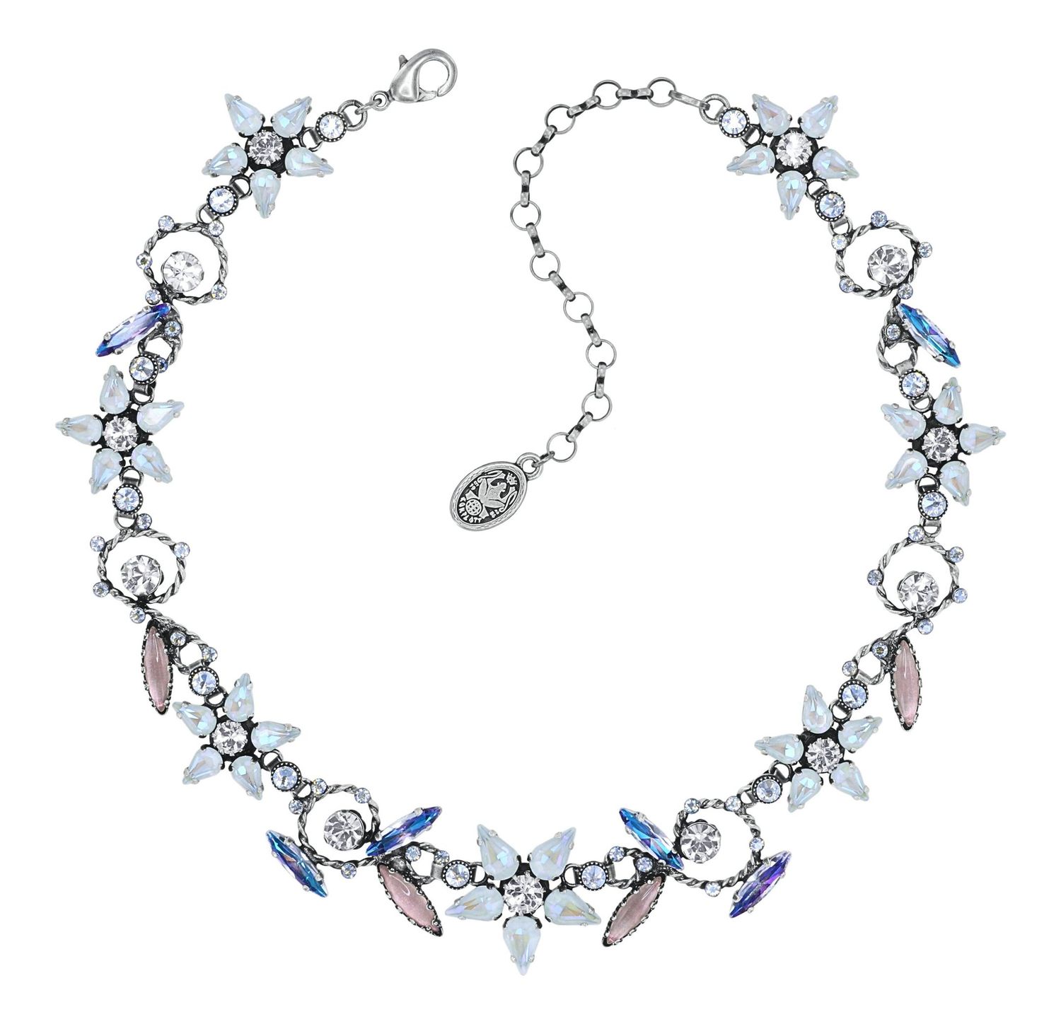 ​Konplott Kette "Twisted Blossom" weiß - multi