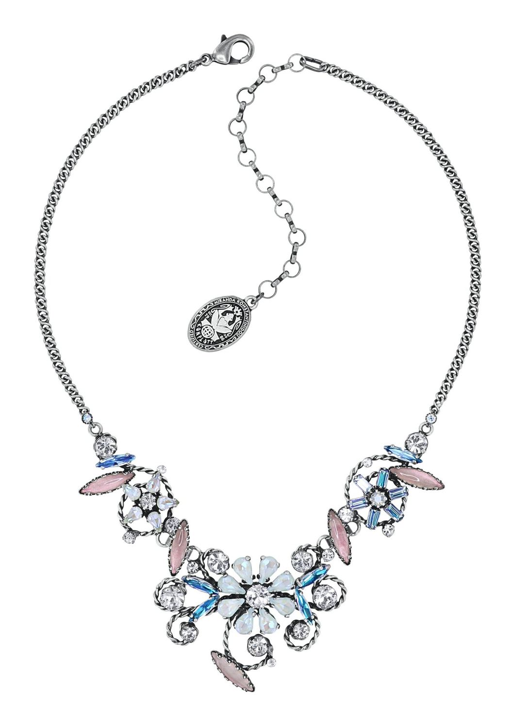 ​Konplott Kette "Twisted Blossom" weiß - multi