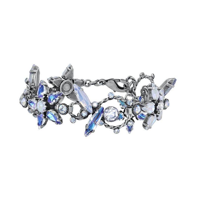 ​Konplott Armband  "Twisted Blossom" weiß - multi