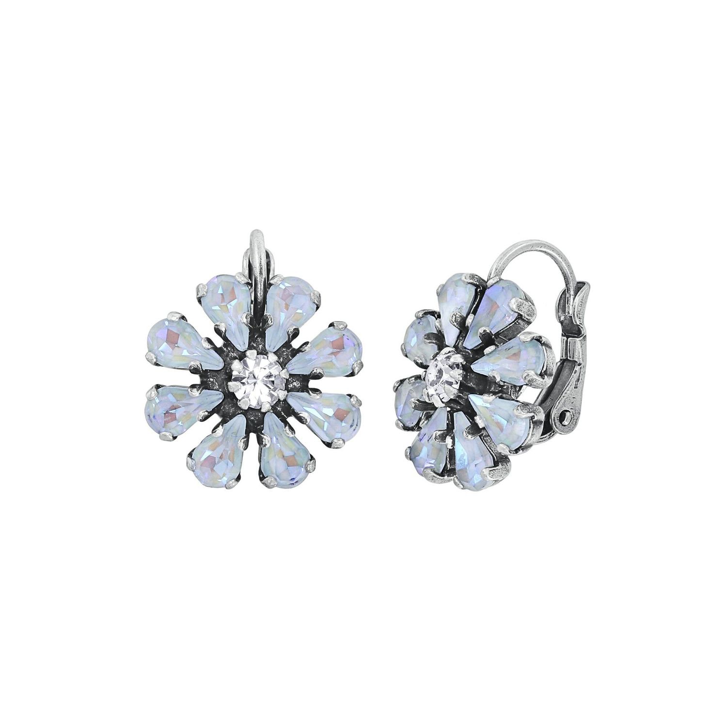 Konplott Ohrringe Konplott Ohrringe "Twisted Blossom" weiß - multi