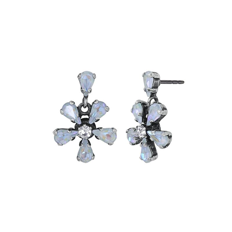 Konplott Ohrringe Konplott Ohrringe "Twisted Blossom" weiß - multi