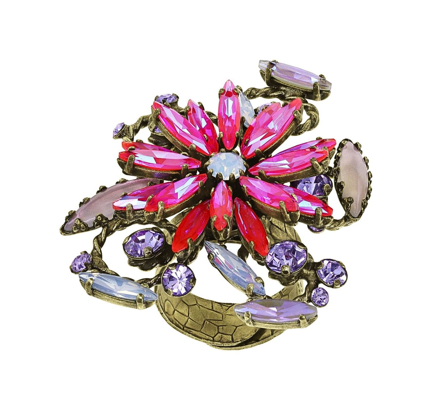 ​Konplott Ring "Twisted Blossom" multi
