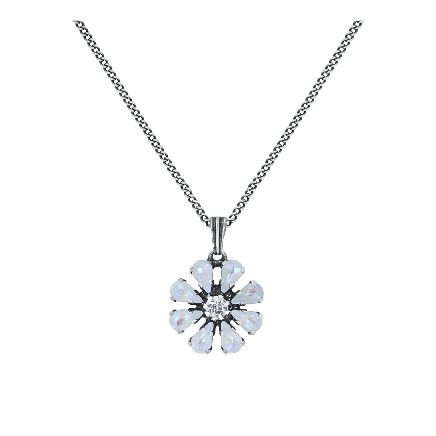 ​Konplott Kette "Twisted Blossom" weiß - multi