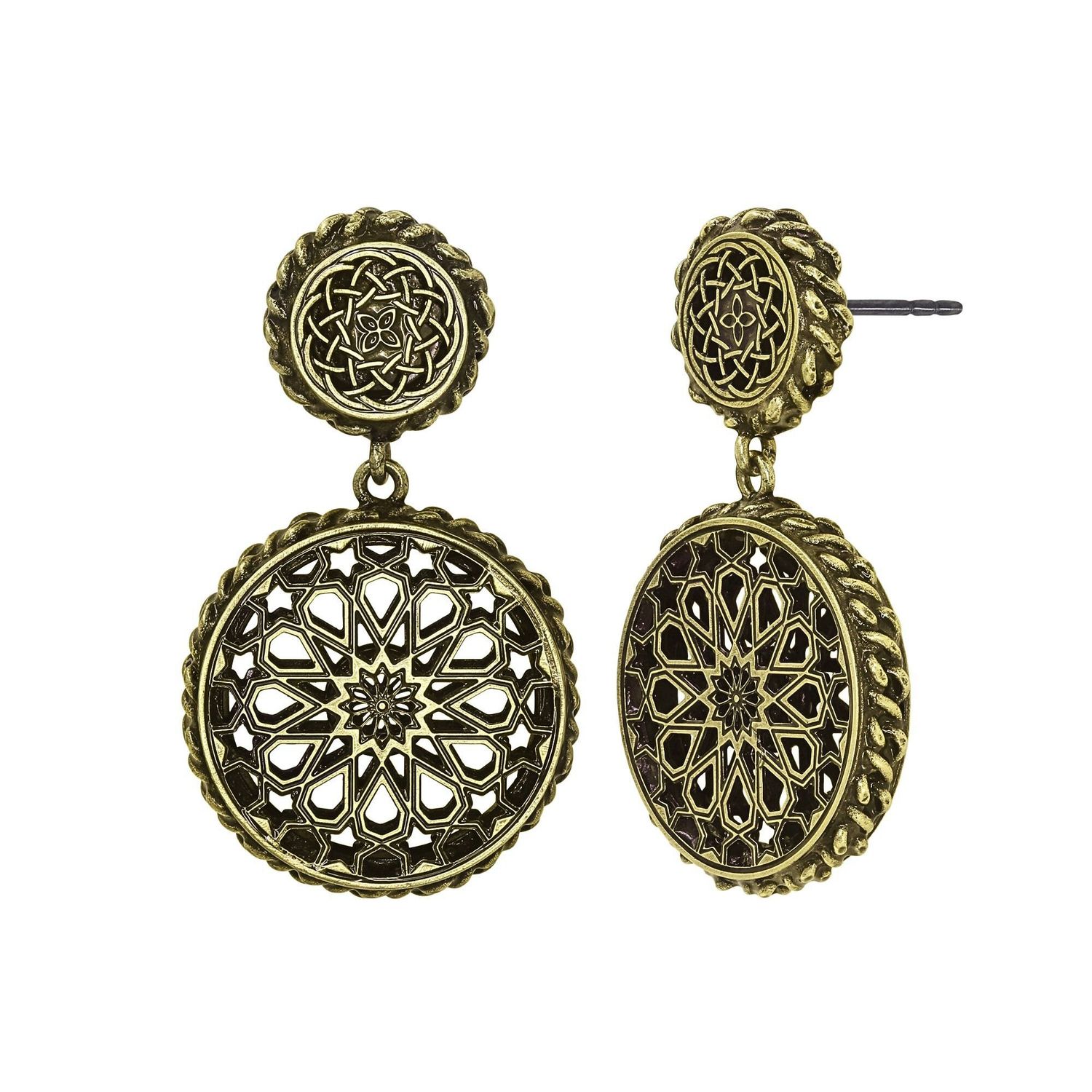 ​Konplott Ohrringe "Lost and Found" antique brass