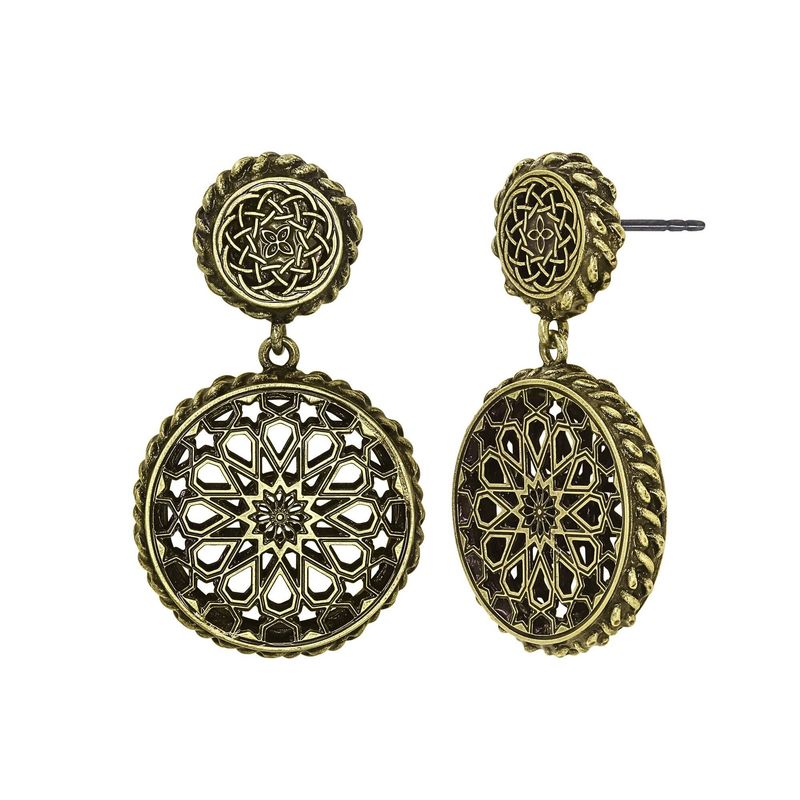 Konplott Ohrringe Konplott Ohrringe "Lost and Found" antique brass