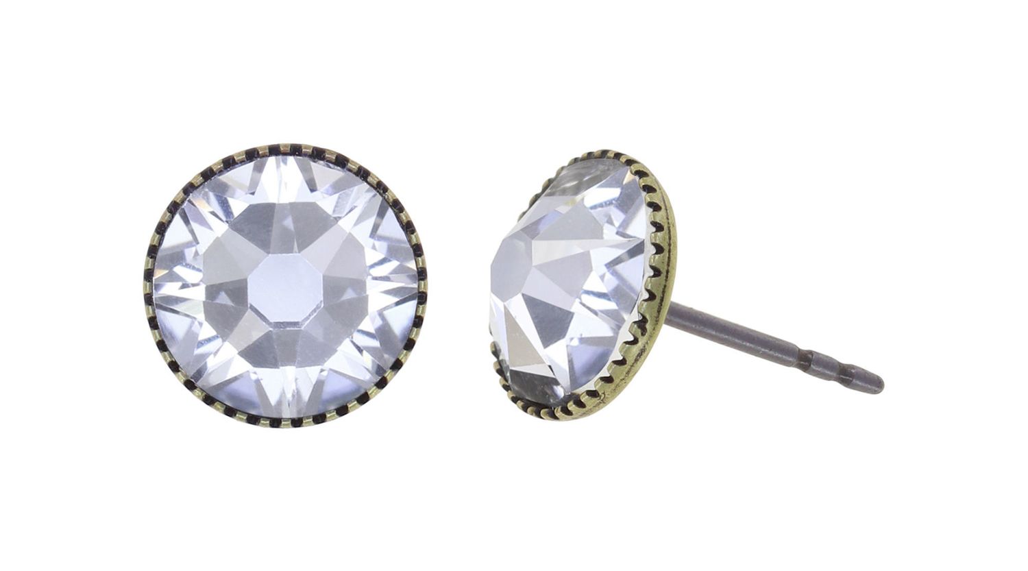 Konplott Ohrringe Konplott Ohrringe "Black Jack" white crystal