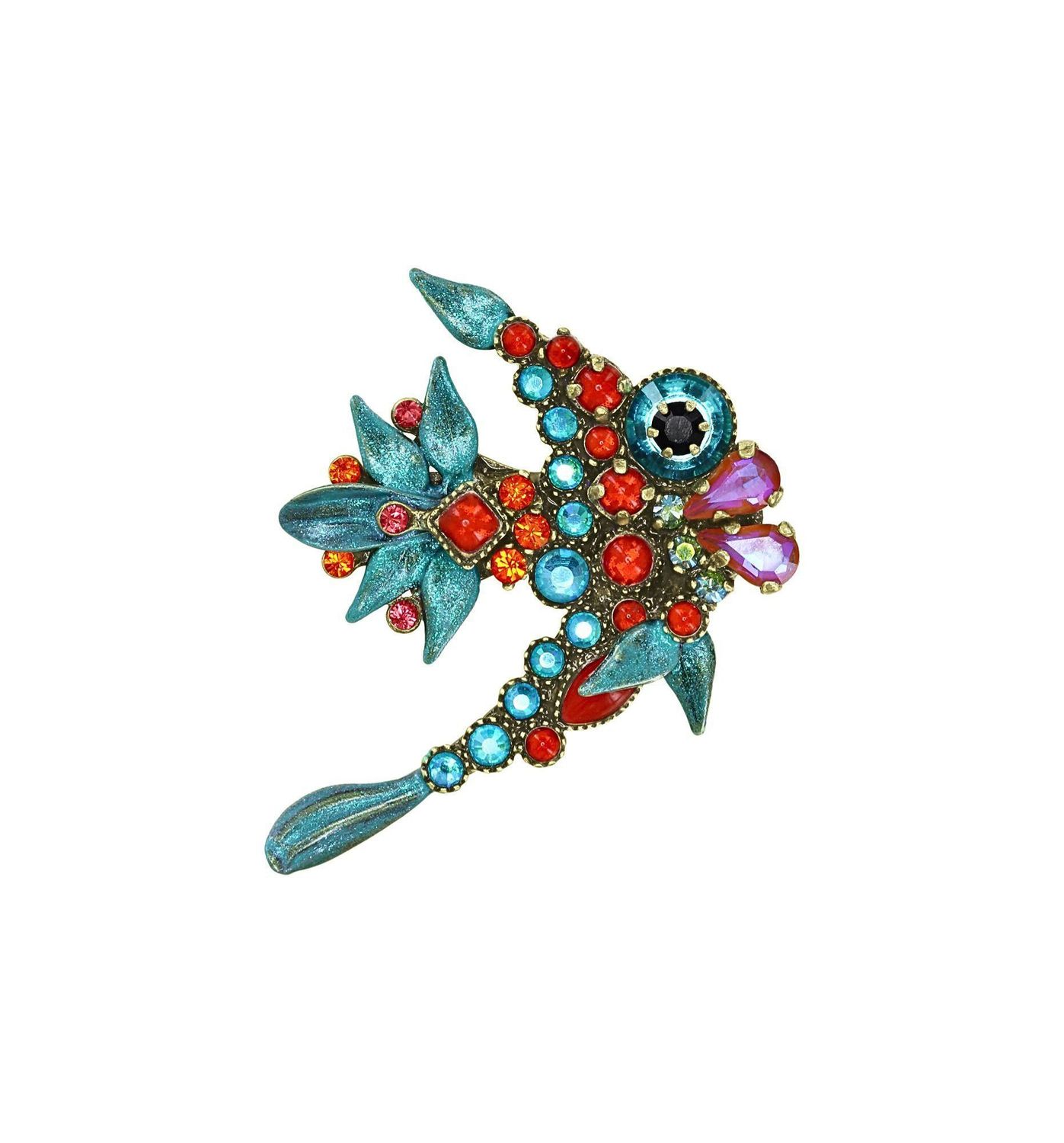 ​Konplott Brosche "School of Fish" multi