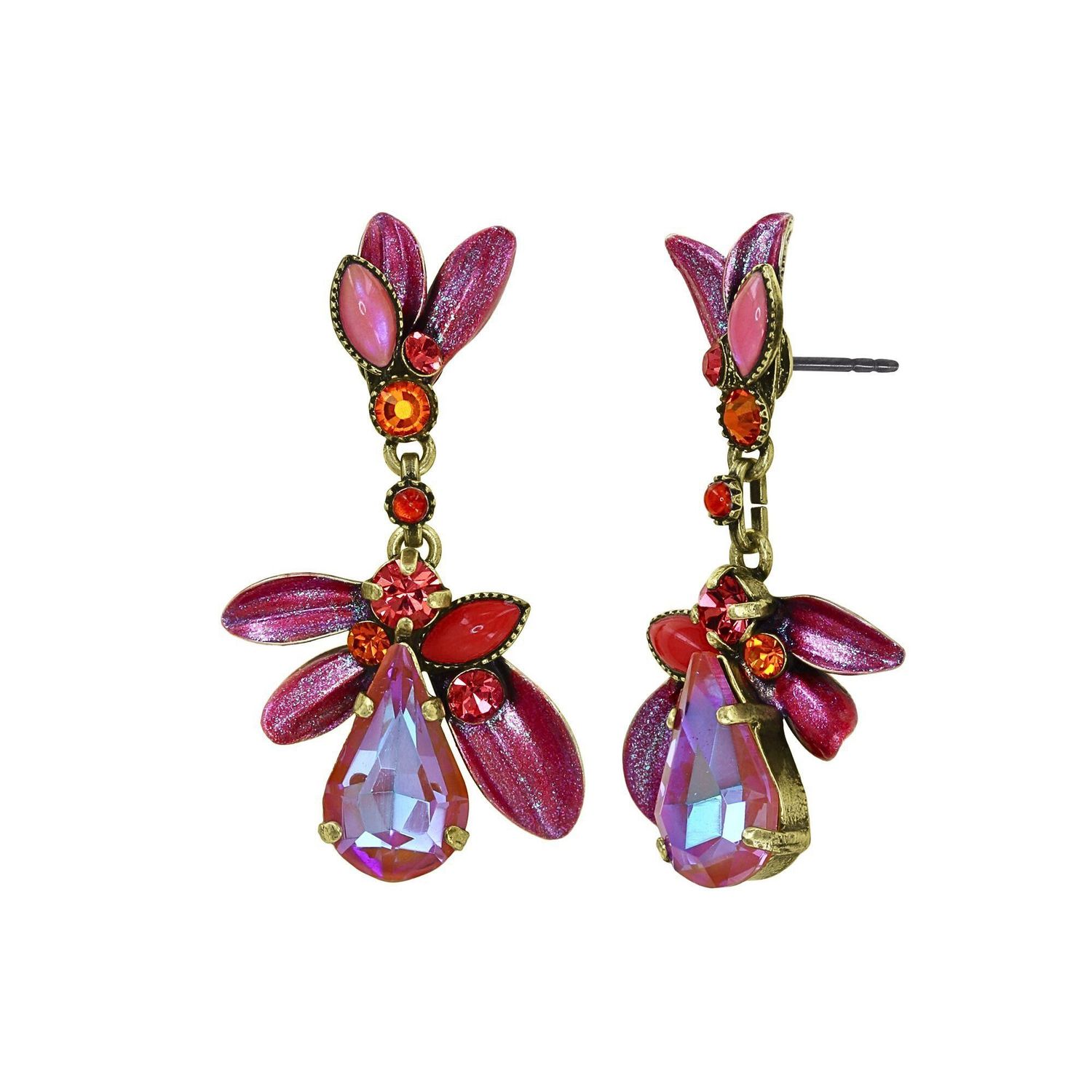 ​Konplott Ohrringe "Crystal Corals" coralline