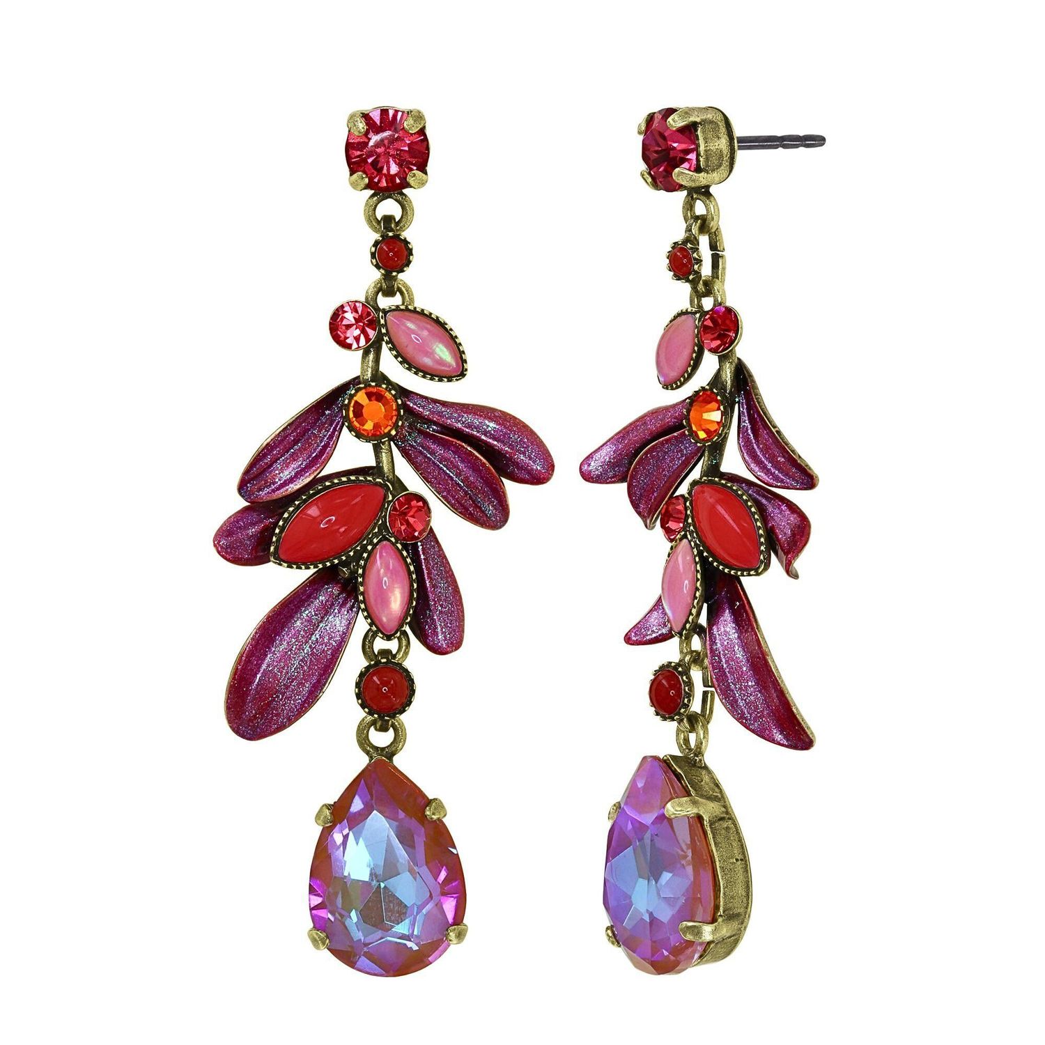 ​Konplott Ohrringe "Crystal Corals" coralline