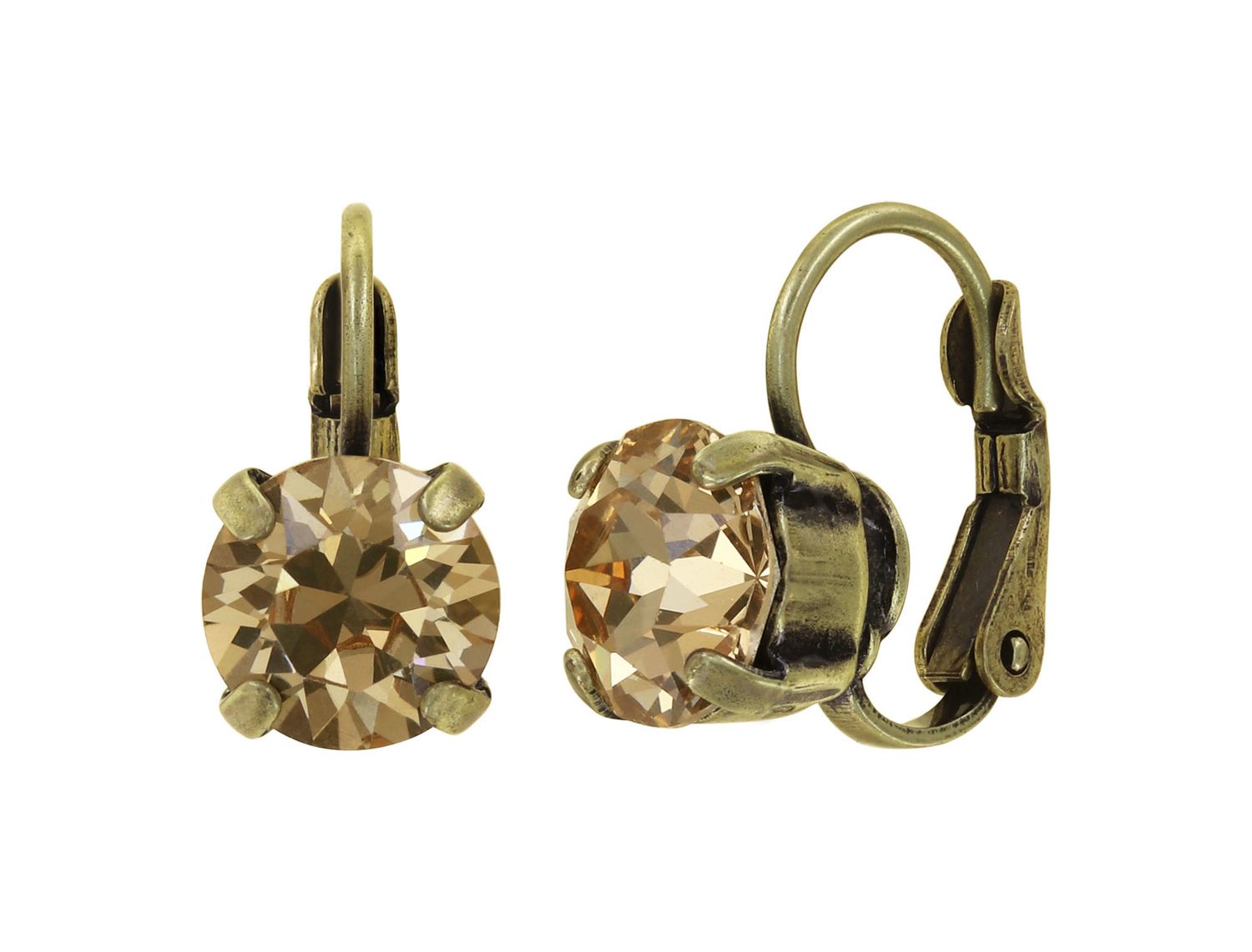 ​Konplott Ohrringe "Black Jack" beige/light colorado topaz