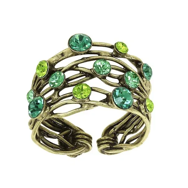 Konplott Ring Konplott Ring "Cages" gelb/grün