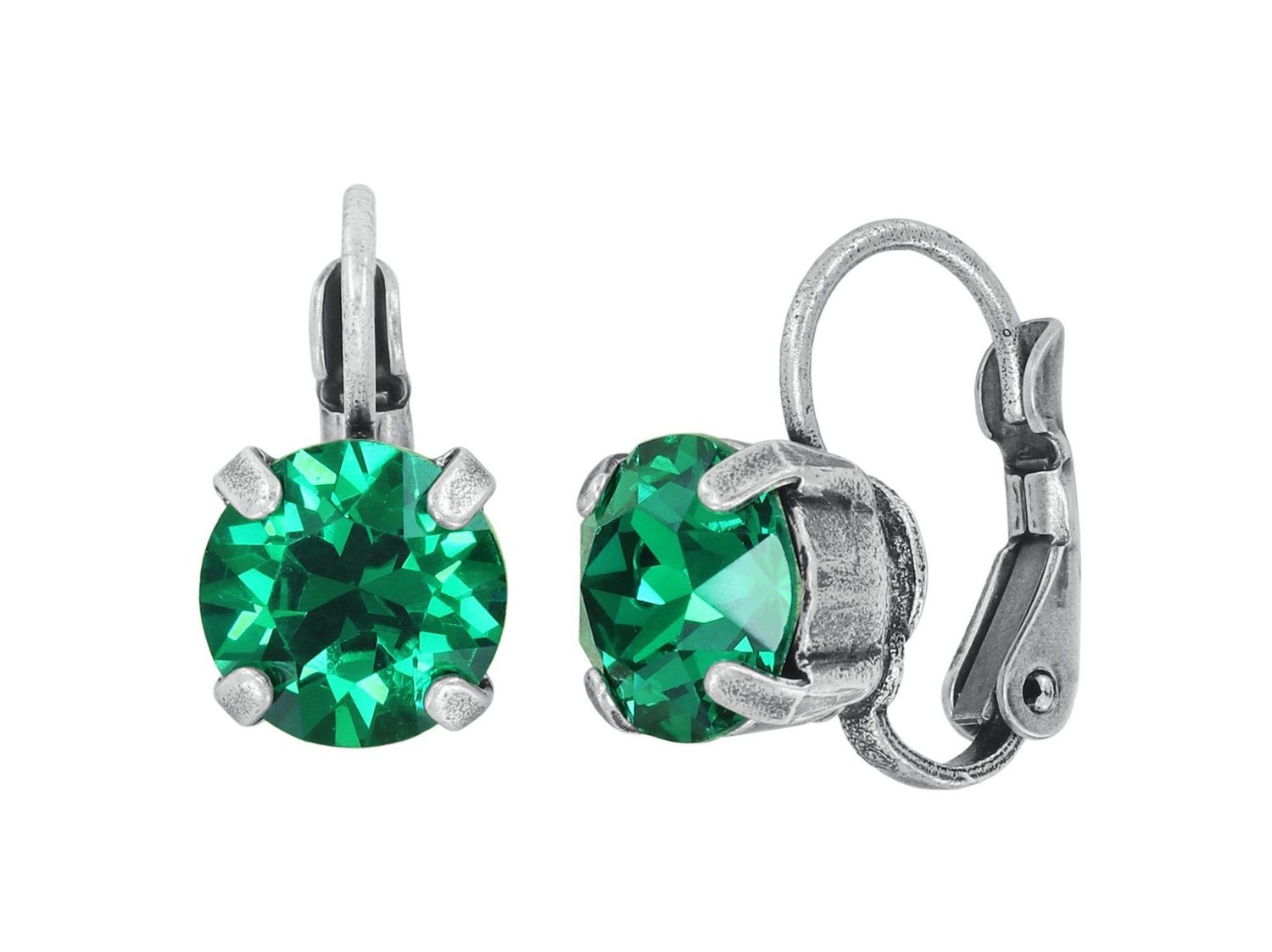 Konplott Ohrring "Black Jack" green majestic
