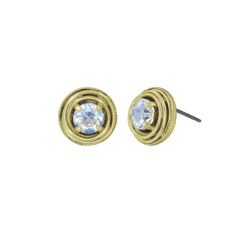 ​Konplott Ohrringe "Cages" weiß shiny brass