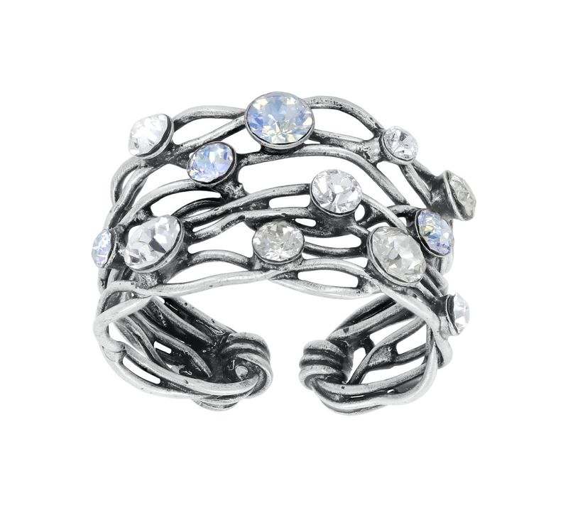 ​Konplott Ring "Cages" weiß