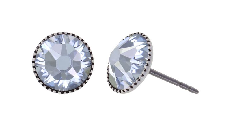 ​Konplott Ohrringe "Black Jack" white crystal