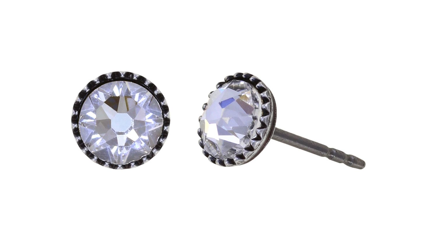 Konplott Ohrringe Konplott Ohrringe "Black Jack" white crystal