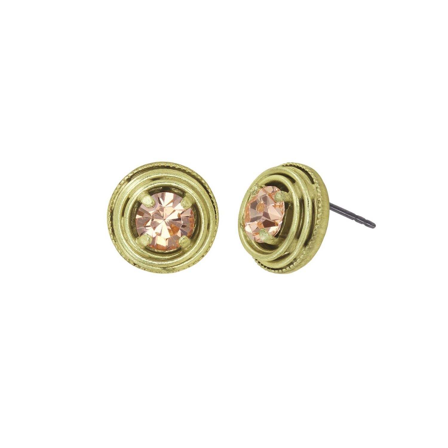 Konplott Ohrringe Konplott Ohrringe "Cages" shiny brass beige