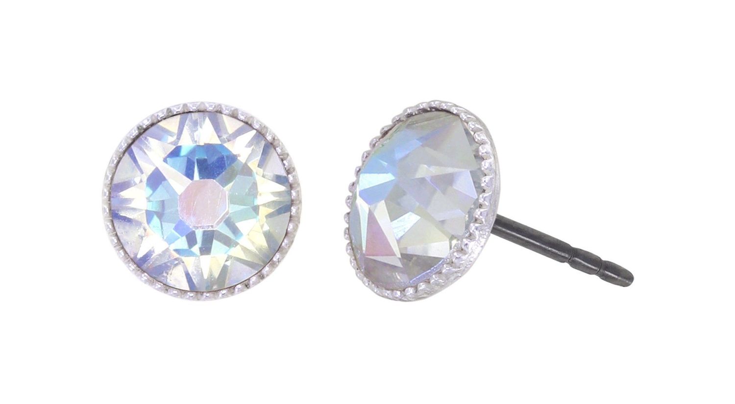 ​Konplott Ohrringe "Black Jack" white crystal