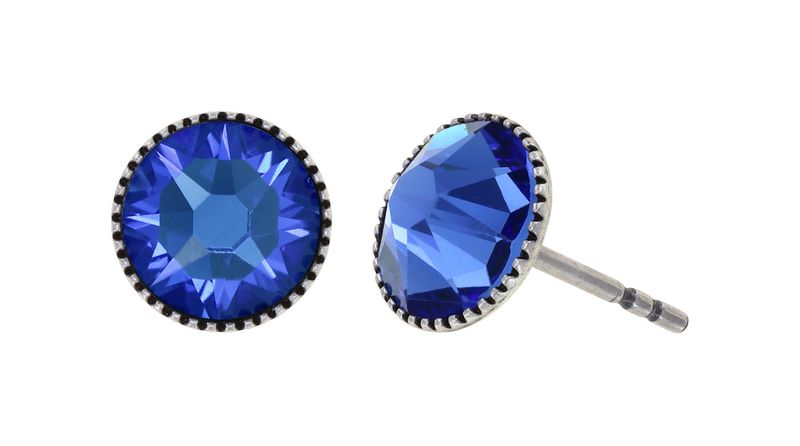 ​Konplott Ohrringe "Black Jack"  blue saphire