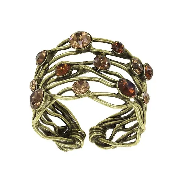 Konplott Ring "Cages" braun