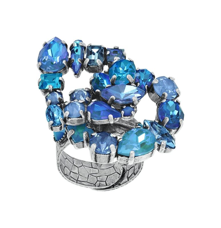 ​Konplott Ring "Mess to Impress" Blau