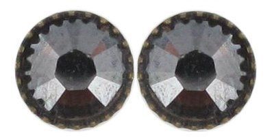 ​Konplott Ohrringe "Black Jack" schwarzbraun , verspiegelt