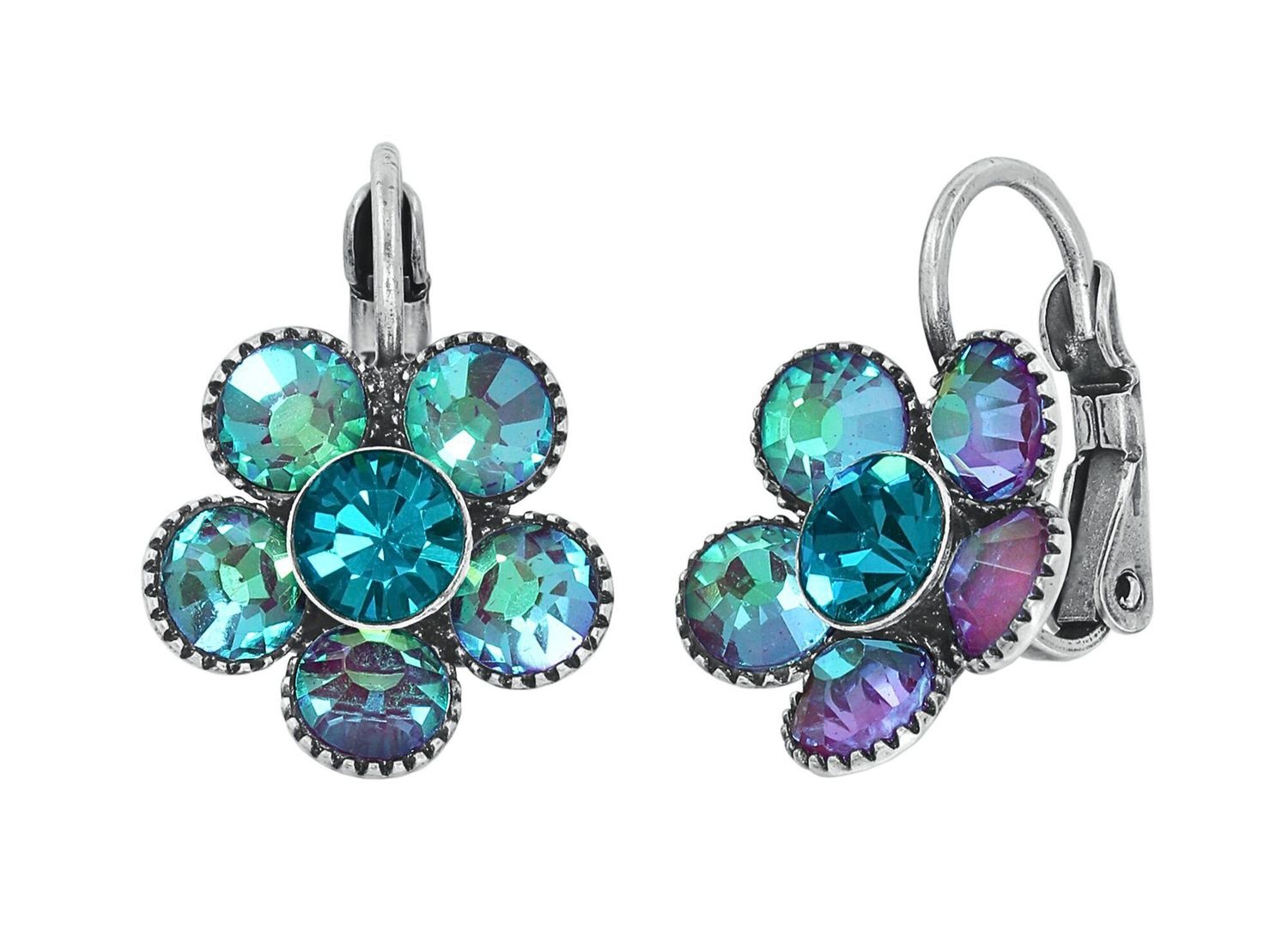 ​Konplott Ohrringe "Lost Garden" blue/green/lila