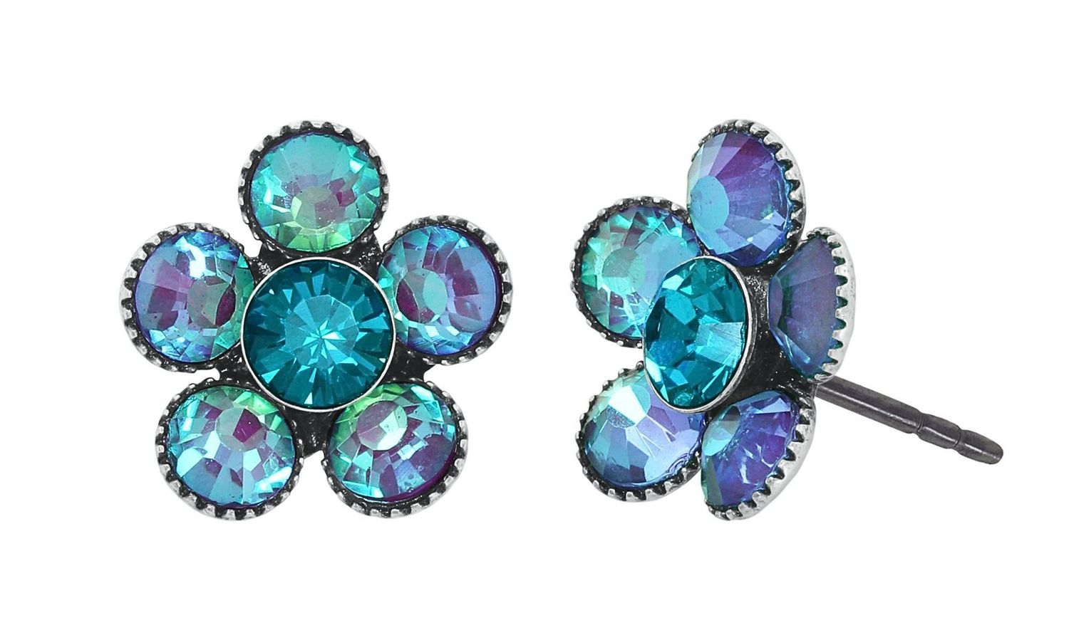 ​Konplott Ohrringe "Lost Garden" blue/green/lila