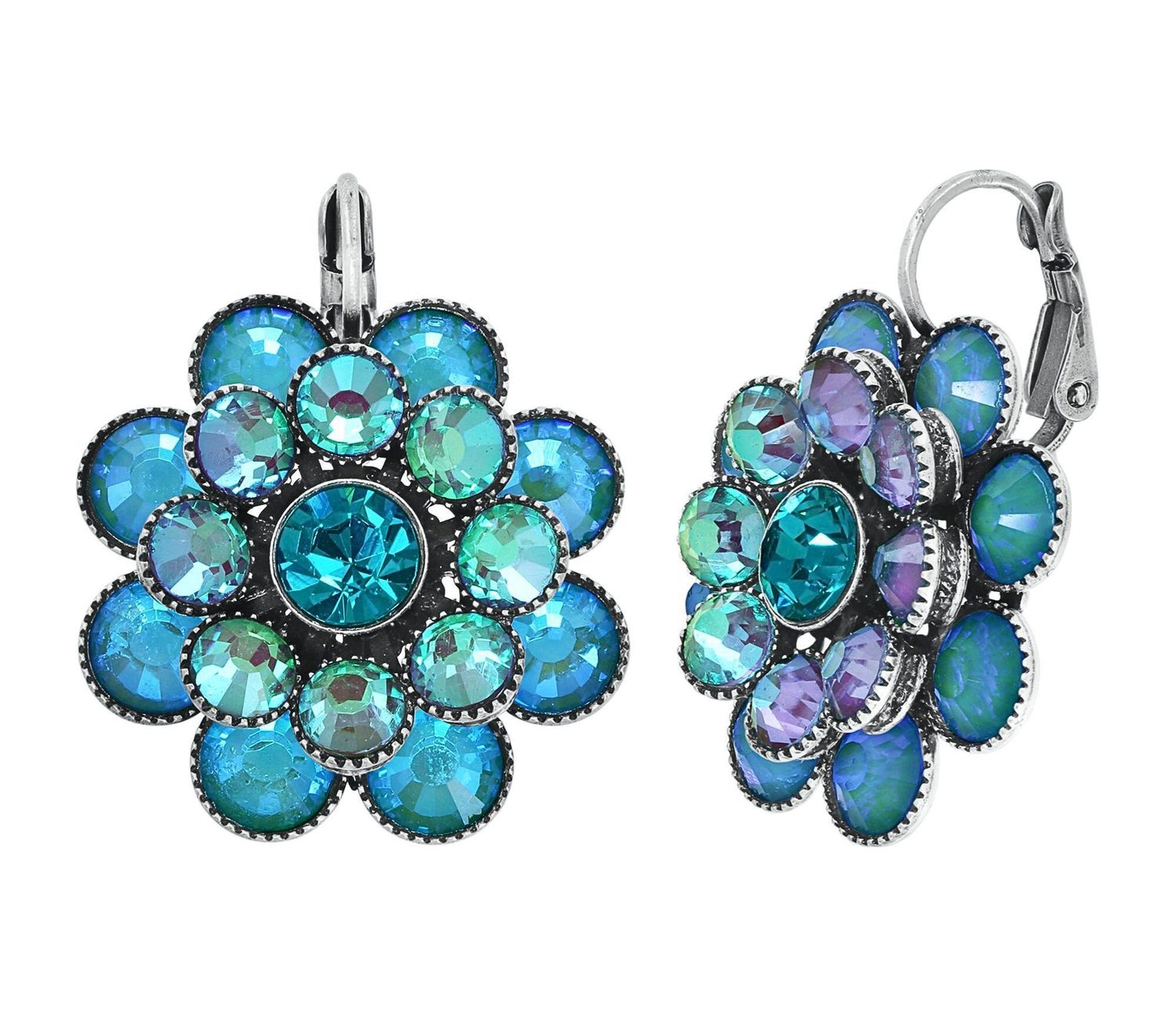 ​Konplott Ohrringe "Lost Garden" blue/green/lila