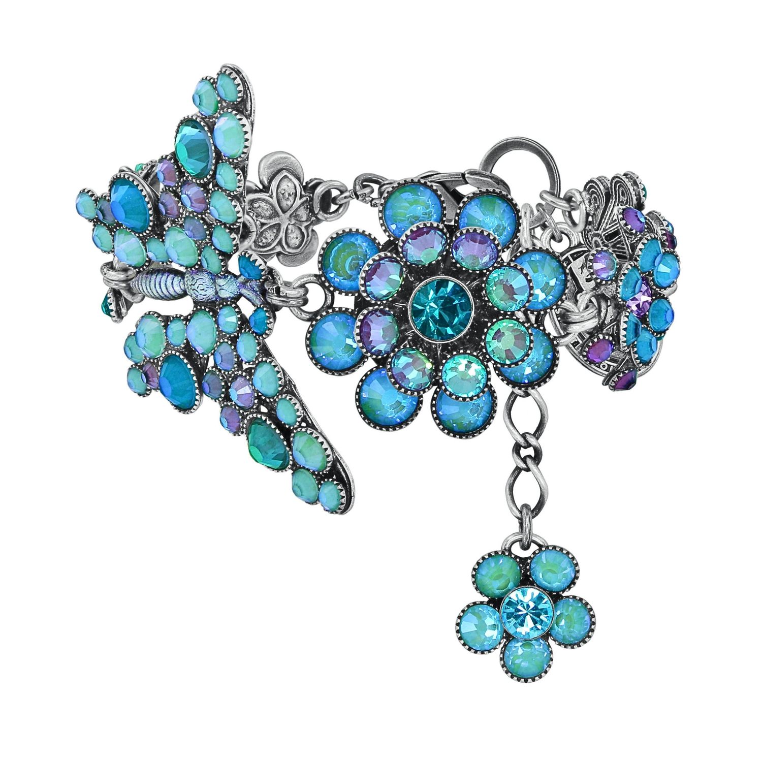 ​Konplott Armband "Lost Garden" blue/green/lila