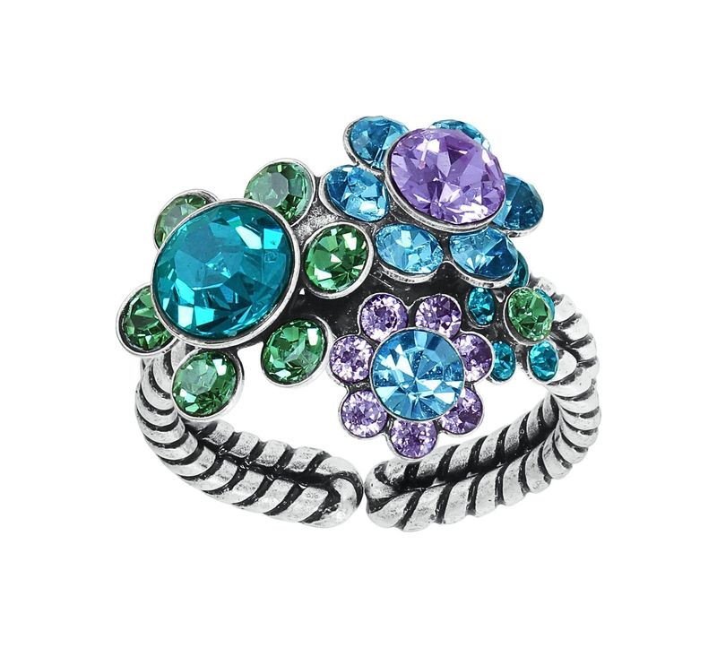 Konplott Ring Konplott Ring "Lost Garden" blue/green/lila