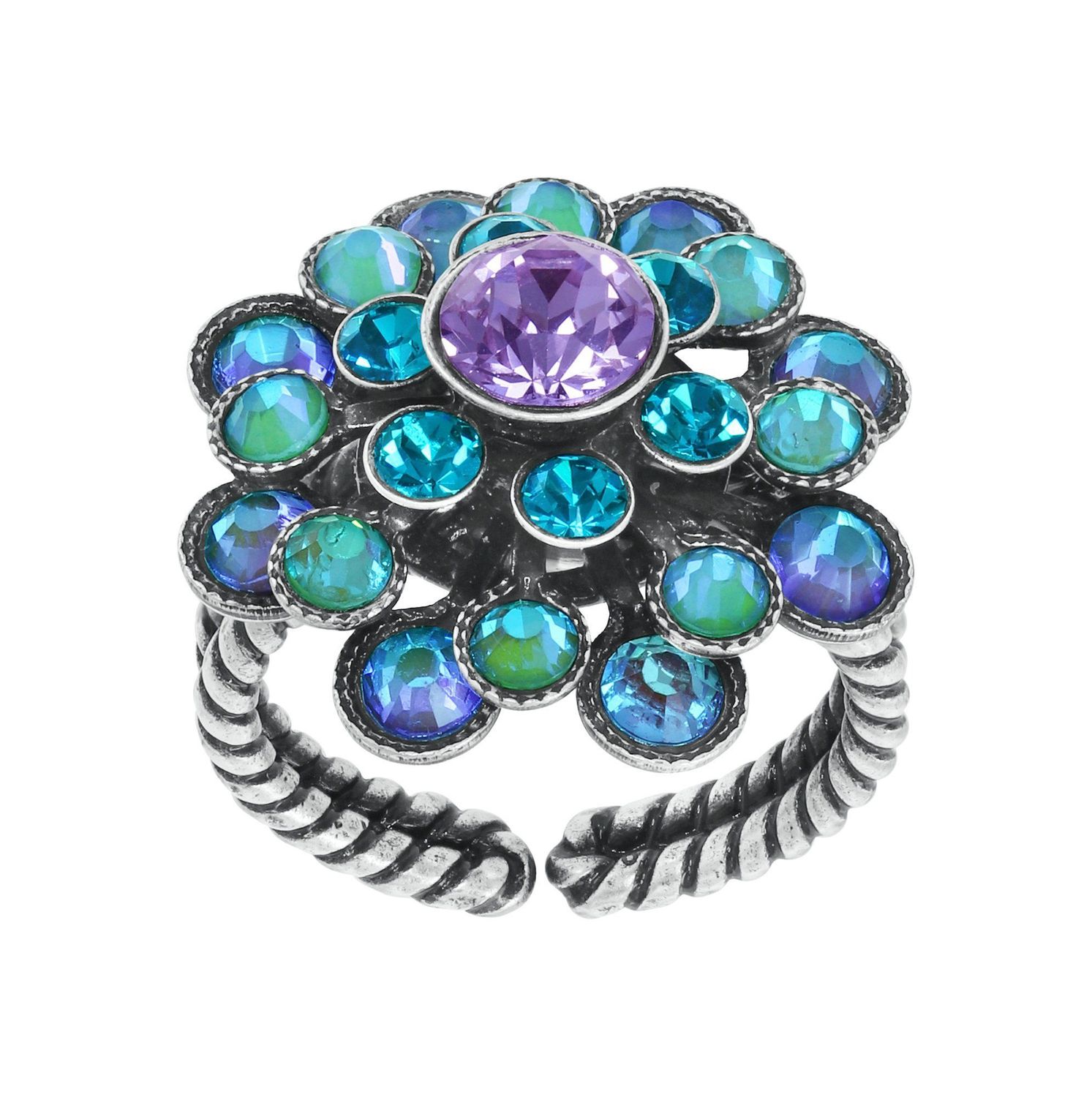 ​Konplott Ring "Lost Garden" blue/green/lila