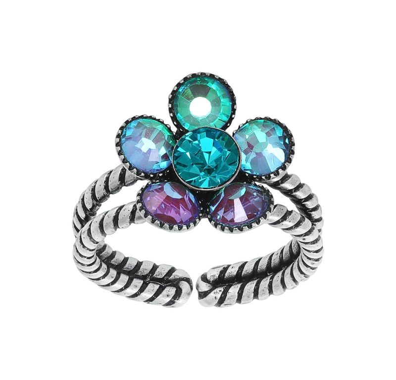 Konplott Ring Konplott Ring "Lost Garden" blue/green/lila