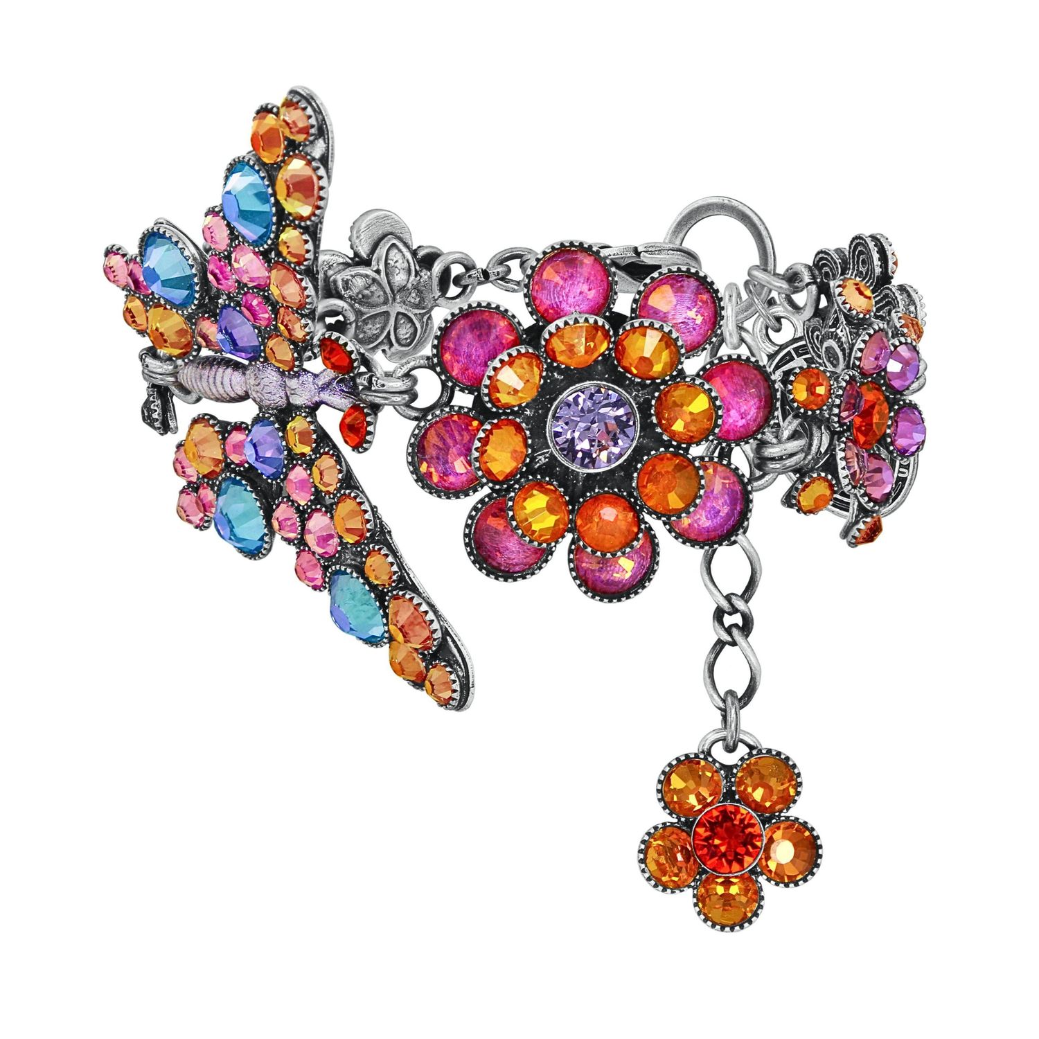 ​Konplott Armband "Lost Garden" orange / lila