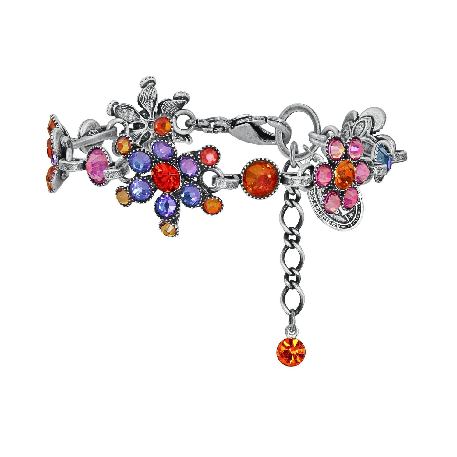 ​Konplott Armband "Lost Garden" orange / lila
